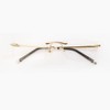 QYAJS 1 Pair Metal Frame Arms Rimless Glasses Legs and