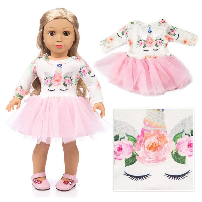 ZQDOLL 19 pcs American Doll Clothes Gift for 18 inch