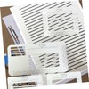CAXUSD 12pcs Multi Functional Lettering Rulers Plastic Drawing Templates for
