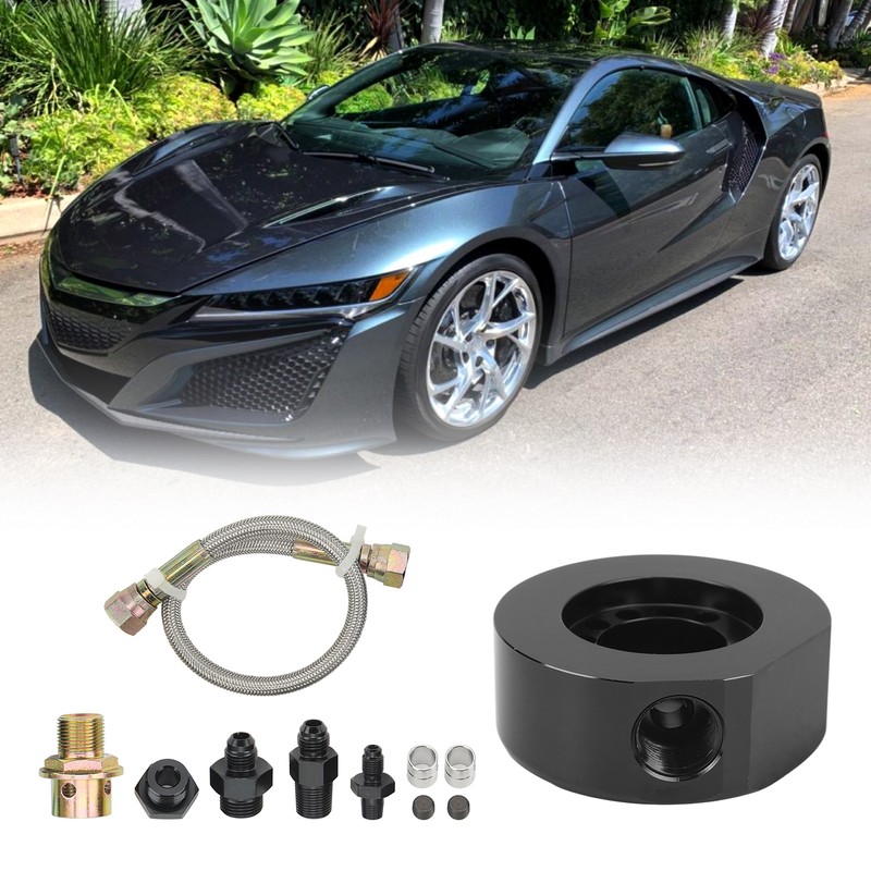 11Pcs VTEC Head Conversion Kit Oil Filter Sandwich Plate Adapter