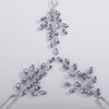 Teyglen Purple Crystal Rhinestone Hair Pins Amethyst Bridal Hair Pins