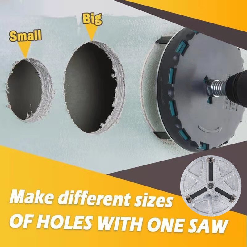 Adjustable Punching Saw Adjustable Hole Driller Round Hole Opener Tool