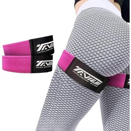 Occlusion Bands for Women Glutes &amp; Hip Building, Blood Flow Restriction Bands BFR Bundle Booty Bands, Best Fabric Resistance Bands for Exercising Your Butt, Squat, Thigh, Fitness - Color: Pink Full