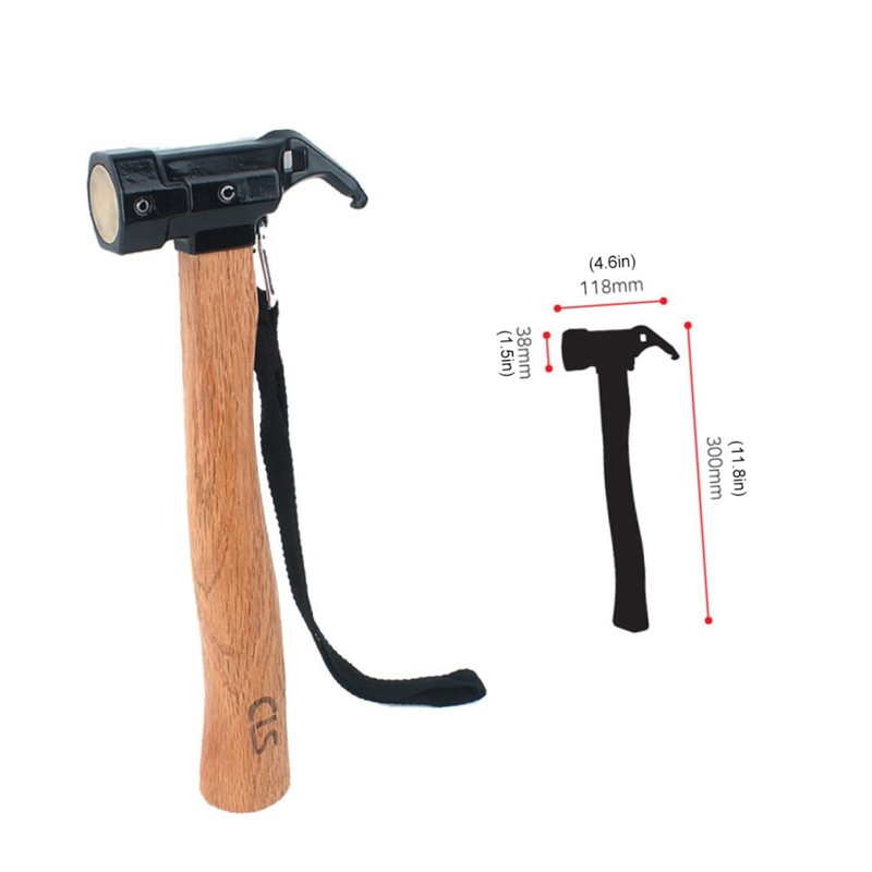 TEHAUX 1pc Multi Function Tent Hammer Tool Portable Outdoor Plier