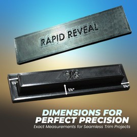  Trim Reveal Tool 1/4" - Precision Trim Gauge - Door Reveal Marking Tool - Non-Damaging Hard Plastic - Accurate Jamb Marking - Finish Carpentry & Woodworking Tool - Made in The USA (1/4 Inch Spacer)