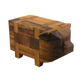 Pig Kumiki 3D Brain Teaser Wooden Puzzle