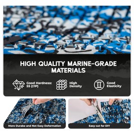 FOCEAN Boat Flooring - EVA Foam Boat Decking - Marine Flooring Marine Mats for Boats RV Yacht Kayak, 94.5''x 15.7'', Speed Blue