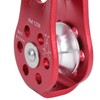 Climbing Pulley, 20KN Aluminum Micro Pulley Fixed Side Pulleys for