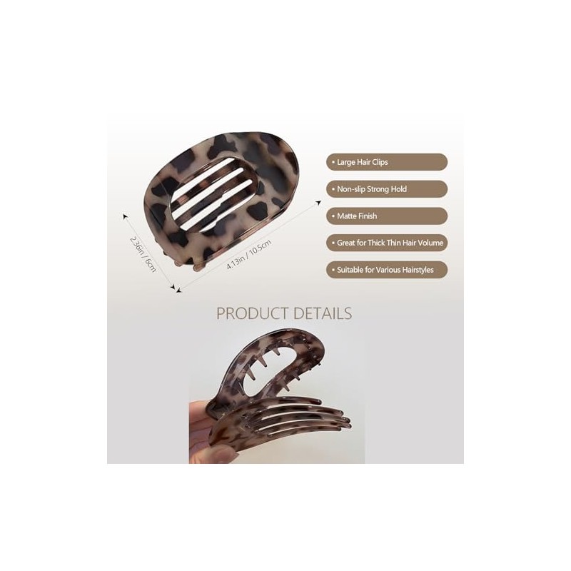 Pinzas Para Cabello de 6 Piezas,Pinzas Para El Cabello Antideslizantes,Broches