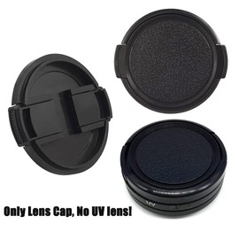 PreNexusFRYC 46mm Snap-On Lens Cap for Nikkor Z DX 16-50mm f/3.5-6.3 VR Lens for Nikon Z50II Z50 Z30 Camera, Side-Pinched 46MM Lens Cap-2Packs