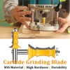 MAYLNE Router Bit Set 1/2 Inch Shank Frame Crown Mitered