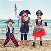 Rabtero Children's Pirate Costume, Girls' Upgrade Deluxe Pirate Princess Dress,