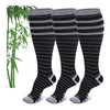 AMITOFO Plus Size Compression Socks Wide Calf for Women &