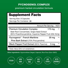 Nutrachamps Suplemento Picnogenol Para Circulación 60 Caps