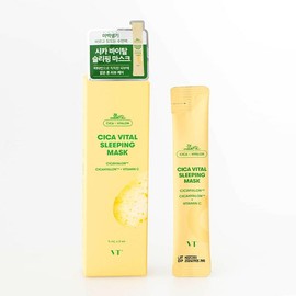Effect Tok Tok VT Cica Vital Sleeping Mask Portable Trouble Care Mask Pack Sleeping Pack Ampoule Nutritional Whitening / 효과톡톡브이티 시카 바이탈 슬리핑 마스크 휴대용 트러블케어 마스크팩 수면팩 앰플 영양 미백