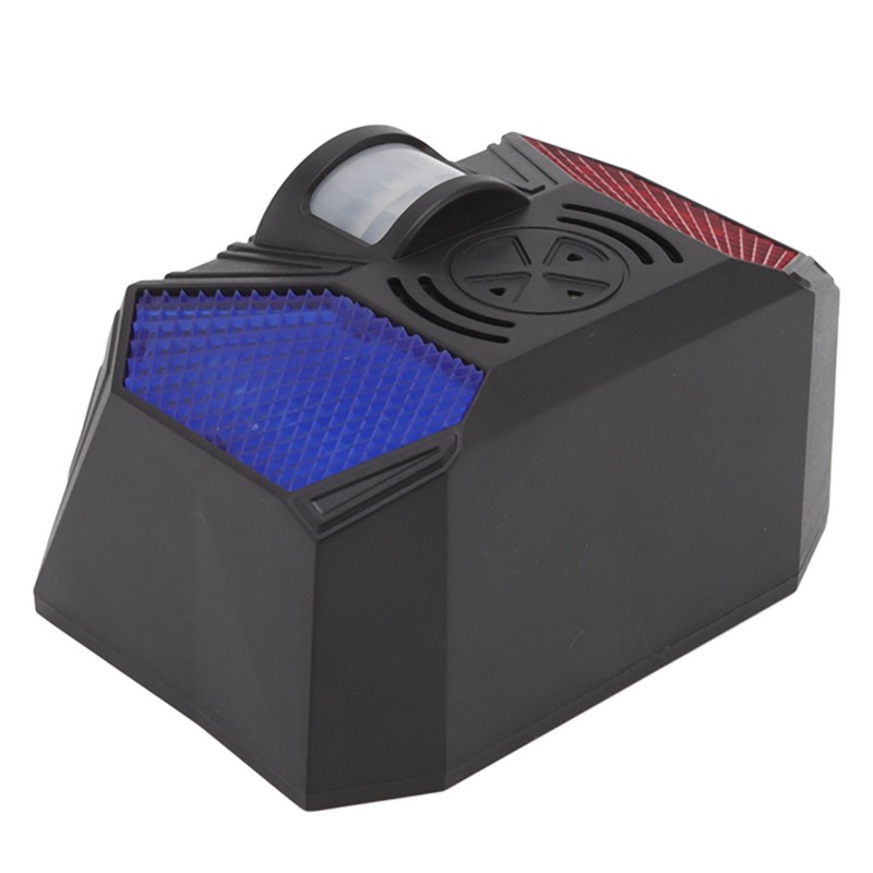 Solar Security Alarm Siren with Remote Control USB Cable Yard