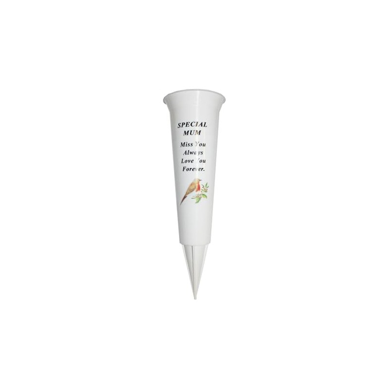 Plastic Flower Holders/Memorial Grave Vases Ornaments - Spike Flower Grave