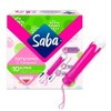 Saba Tampones Super Con Aplicador Compacto, Flujo Abundante, 10 Piezas