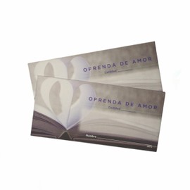 Mountain Valley Printing Love Offering Envelopes for Church (Spanish) (100)
