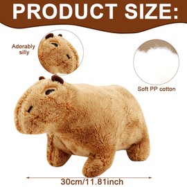 YskerrigToy Capybara Kuscheltier, 30CM Capybara Plüschtier Wasserschwein Plüsch Stofftier Capy-bara Plüschfigur Squishy Plüschpuppen Niedliche Plüsch Spielzeug Heimdekoration Geschenk für Kinder