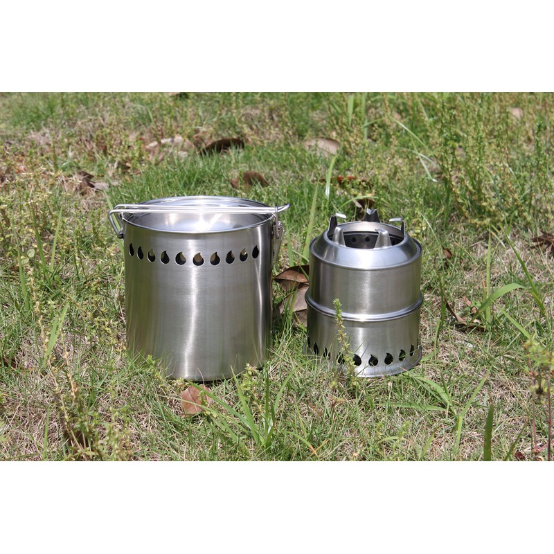 SilverFire Scout Mini Dragon Stainless Steel Pot For Wood Burning