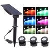 Solar Underwater Pond Lights LED Solar Powered Diving Lamp Projector