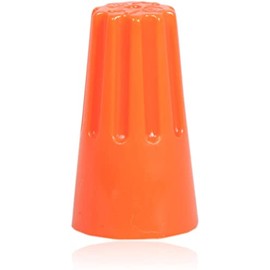 QNP Supplies 50 Pack Marettes Screw Terminals Electrical Wire Connectors Twist on Connectors Wire Caps (Orange)
