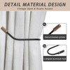 Curtain Holdbacks Farmhouse Curtain Holder for Drapes Tiebacks, Quality Metal