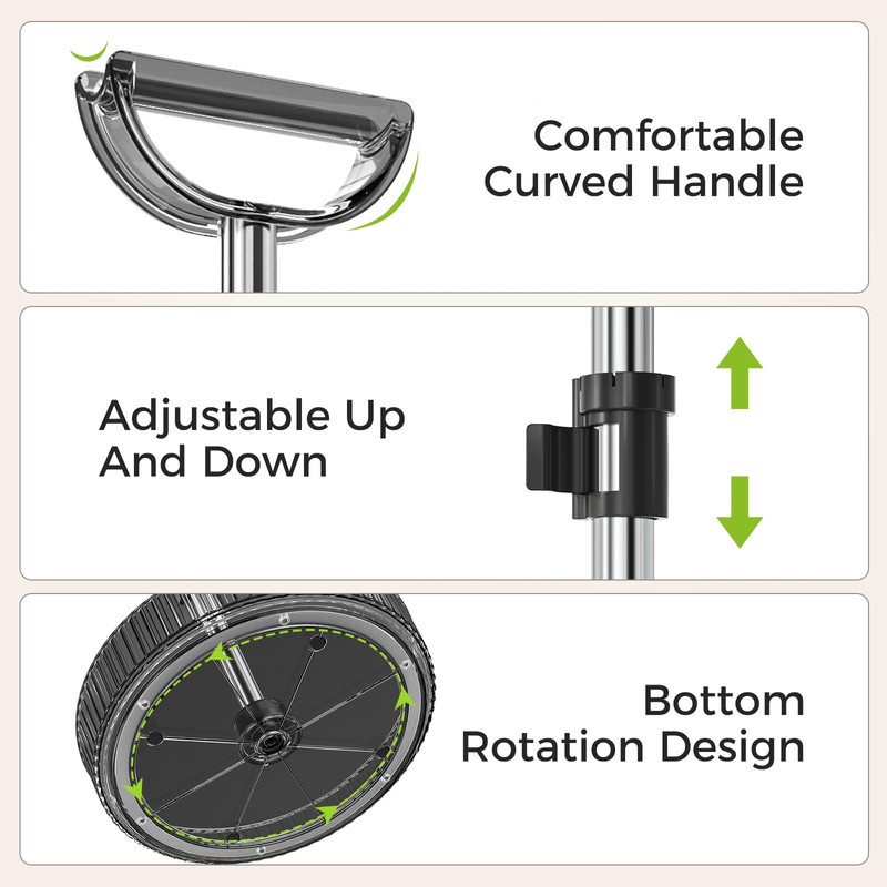 2-Tier Rotating Organizer with Handle – Adjustable Shelf, 360° Lazy