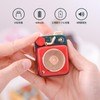 MUZEN Button Speaker Bluetooth Mini Size/Wireless/Retro Style/Cute/Gift(Cherry Red)