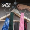 Exultimate Scarf Hanger Organizer 8 Holder for Closet Space Saving