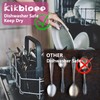 Kikbioee 20-Piece Black Silverware Set, Forged Stainless Steel Cutlery Set,