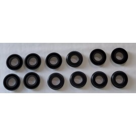 ANJEE Lot 12 Rubber Wheel Cylinder Rings 3/4"(BC1133)