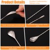 12pcs 12 Inch Bar Spoon, Muddler, Stainless Steel Cocktail Mixing