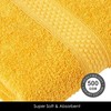 HOMESCAPES Ochre Yellow Turkish Cotton Bath Towel Super Soft Thick