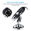 USB Digital Microscope 1000X Magnification Camera 8 LEDs with Stand