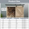 JUBEST 5FT Box Rail Exterior Barn Door Hardware Kit, Heavy-Duty