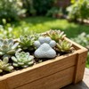 Resin Cat Paw Decorative Stone, Outdoor Garden Lawn Ornament
