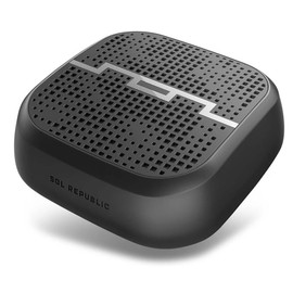 SOL REPUBLIC Punk Wireless Portable Bluetooth Speaker – Water & Sand Resistant, 60ft Range, Quick Bluetooth Pair, Ultra Portable, Aux In, Aux Out, Camera/Bike Mount, SOL-P1510BK Black