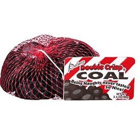 Bag of Coal - Palmer Double Crisp Chocolate Candy Coal - Case of 18 Bags, (3.4 Oz Each)