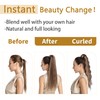 SEGO Ponytail Hair Piece, Extension Clip in Real Remy Hair