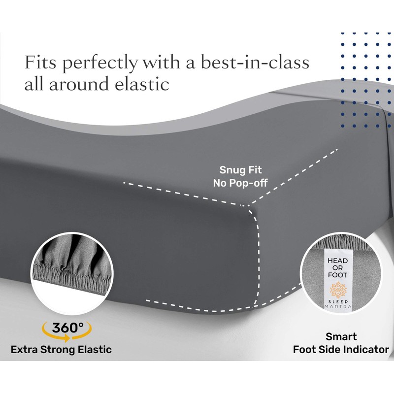 Soft Cotton Rich Double Bed Sheet Lightweight, Less Wrinkles 135