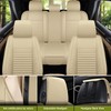 AOOG Leather Car Seat Covers, Leatherette Automotive Seat Covers for