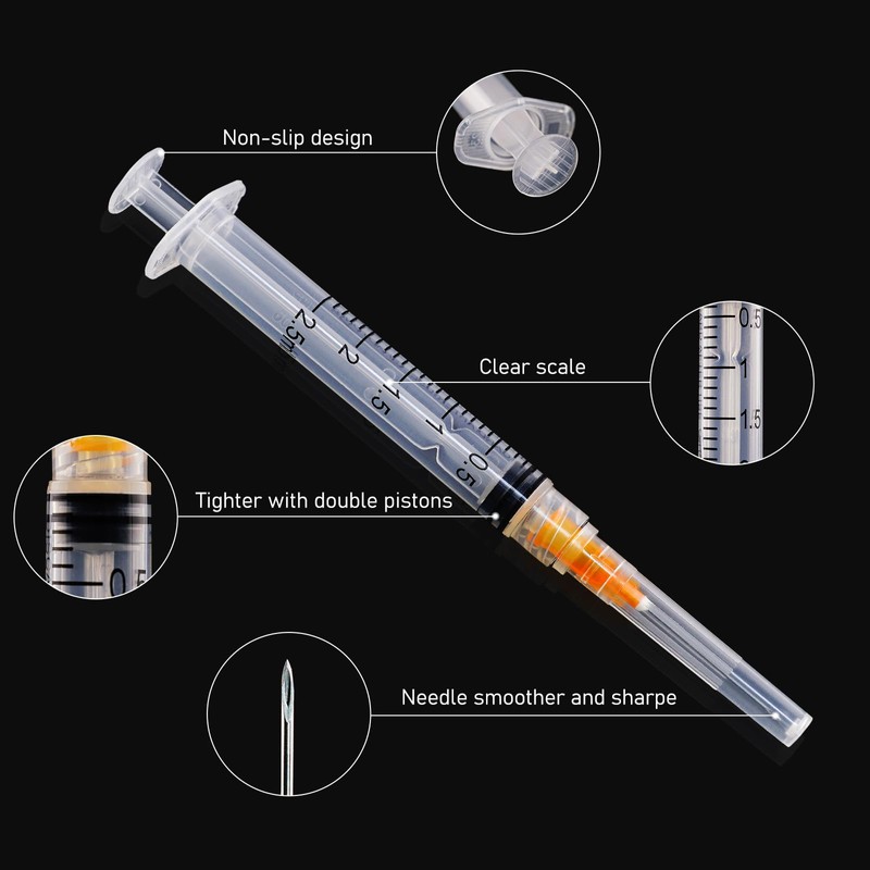 2.5ml 25Ga 25mm Disposable Sterile, Individually Wrapped Pack of 20