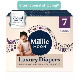 Millie Moon New All Natural Millie Moon Disposable Diapers Cloud Touch Softness Size 7