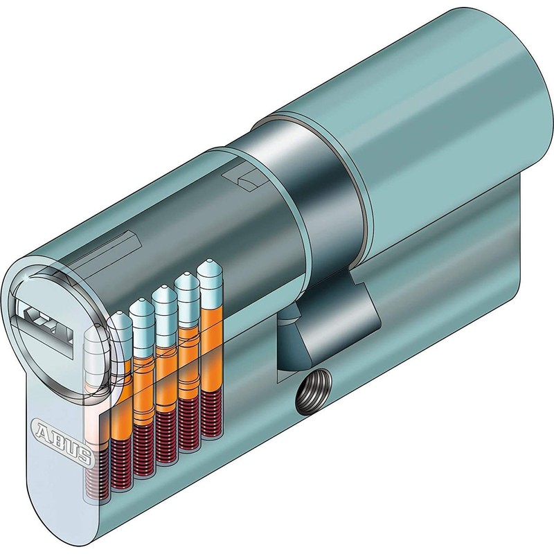 ABUS Profile Cylinder D6X with Code Card and 5 Keys