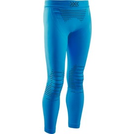 X-Bionic Invent 4.0, Strato Base Pantaloni Funzionali Unisex Bambini, Teal Blue/Anthracite, M (Taglia Produttore : 8/9)