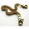 Men's Brass Persian Weave Wallet Chain with Hook