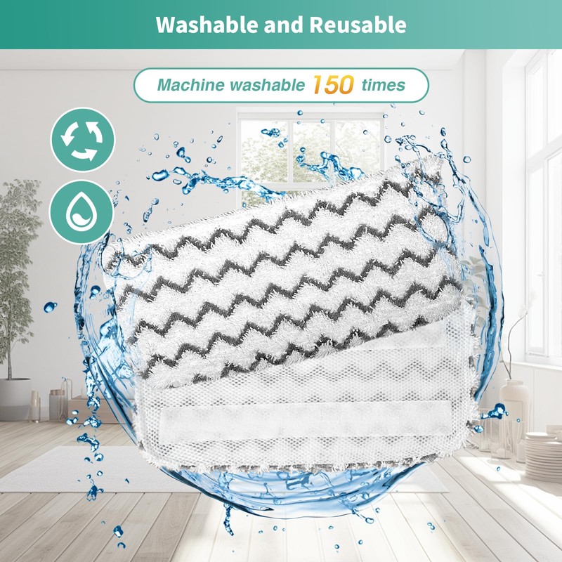 10 Pack Microfiber Steam Mop Replacement pads for Shark Steam