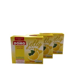 DOMO's Halal Lemon Gelatin Dessert Mix, 3 oz. (Pack of 3)